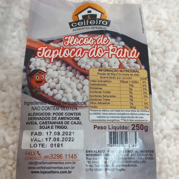 review photo of Ceifeiro Flocos De Tapioca-Do-Pará shared by @suzanapaz23 on 09 May 2022 - review
