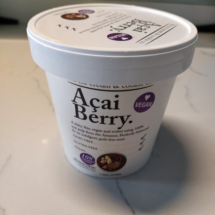 photo of The Ice Cream & Cookie Co Açai Berry Sorbet shared by @pippapong on  20 Oct 2021 - review