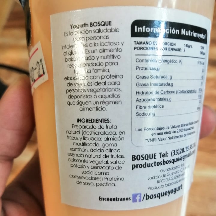 review photo of Bosque Yogurt de soya sabor zanahoria y almendra shared by @taniamirel on 31 Jan 2021 - review