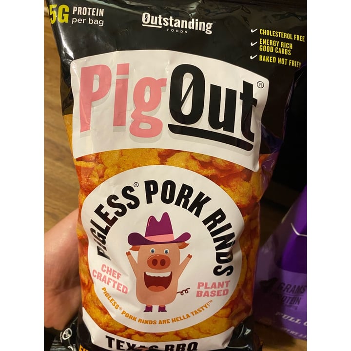 photo of Outstanding Foods Pig List Pork Rinds Texas BBQ shared by @amsvfrazier90 on  13 Aug 2021 - review