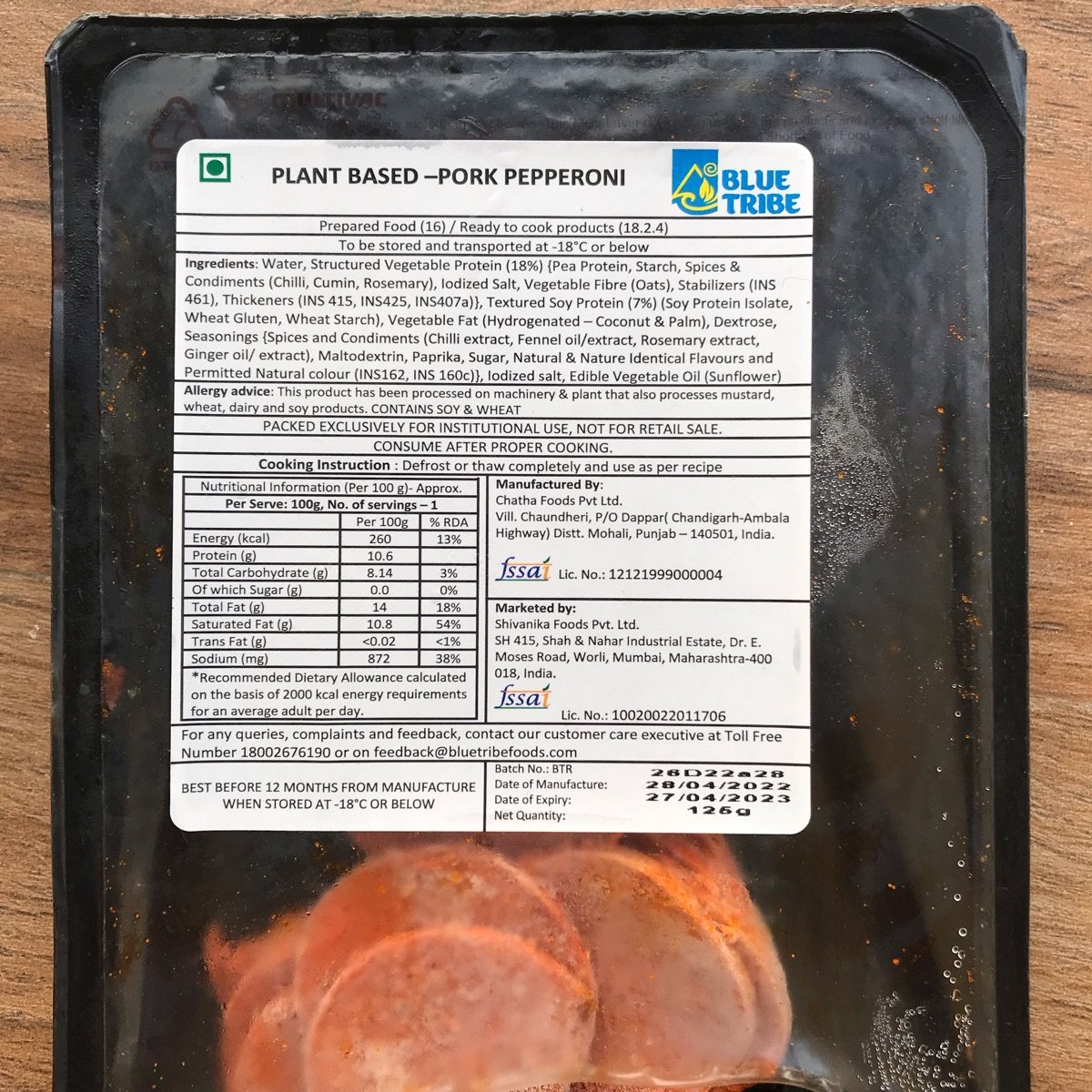 Plant-Based Pork Pepperoni from Blue tribe - Vegan Product Reviews ...