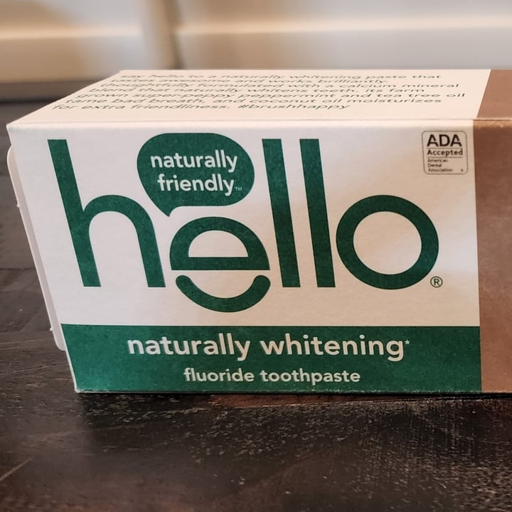 review photo of Hello Naturally Whitening Fluoride Toothpaste (Farm Grown Mint with Tea Tree and Coconut Oil) shared by @gizagirl on 09 Jun 2022 - review