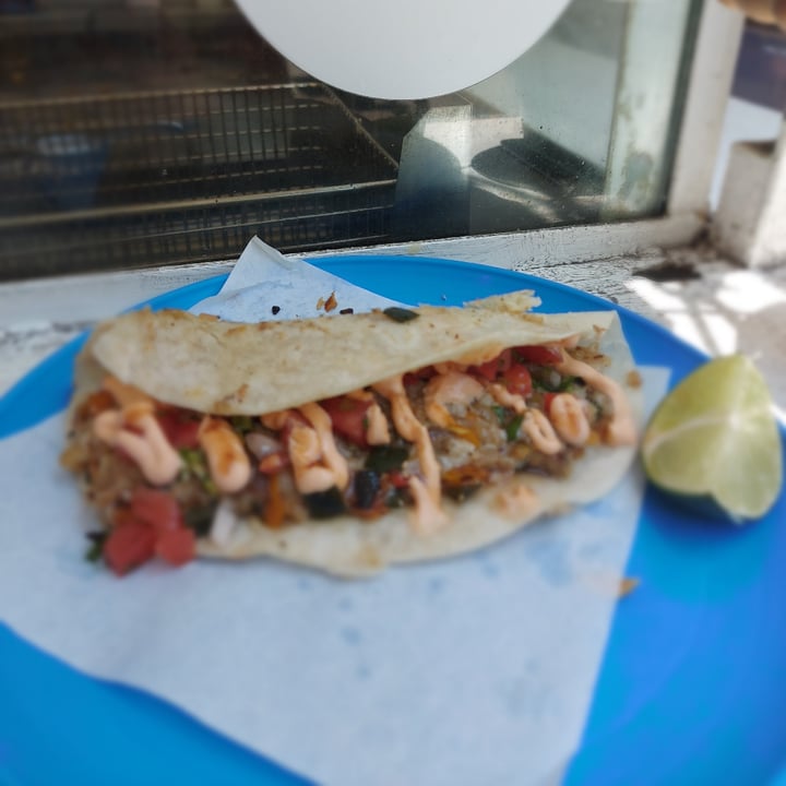 photo of Paxil - Plant Based Seafood Taco gobernador shared by @chefaleveggie on  18 May 2022 - review
