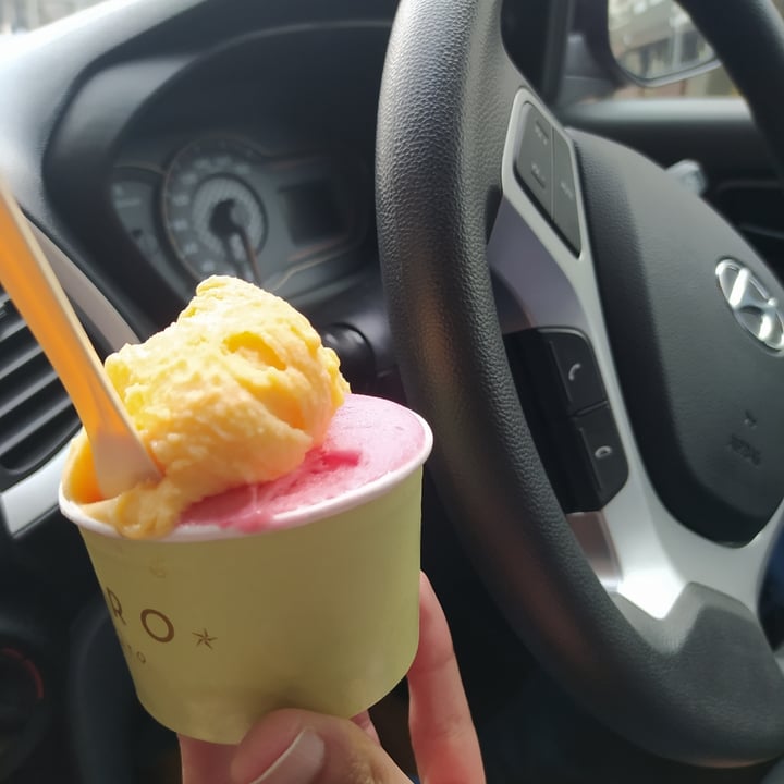 review photo of Moro Gelato Sea Point Lemon , Strawberry And Mango Sorbet shared by @thecapeflatshippie on 04 Mar 2022 - review