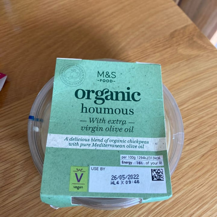 photo of Marks & Spencer Food (M&S) Organic Houmous shared by @newforest on  21 May 2022 - review