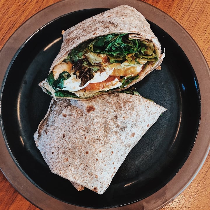 photo of The Living Cafe Wholemeal Tofu & Guacamole Wrap shared by @sazzie on  16 Nov 2019 - review