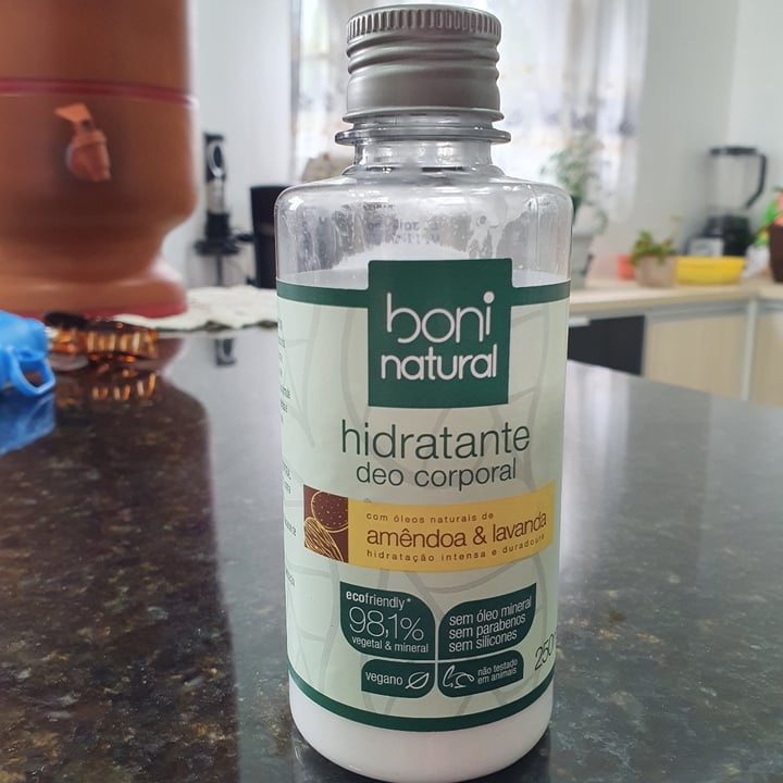 photo of Boni natural Hidratante Amêndoa & Lavanda shared by @julirtavares on  23 Apr 2022 - review