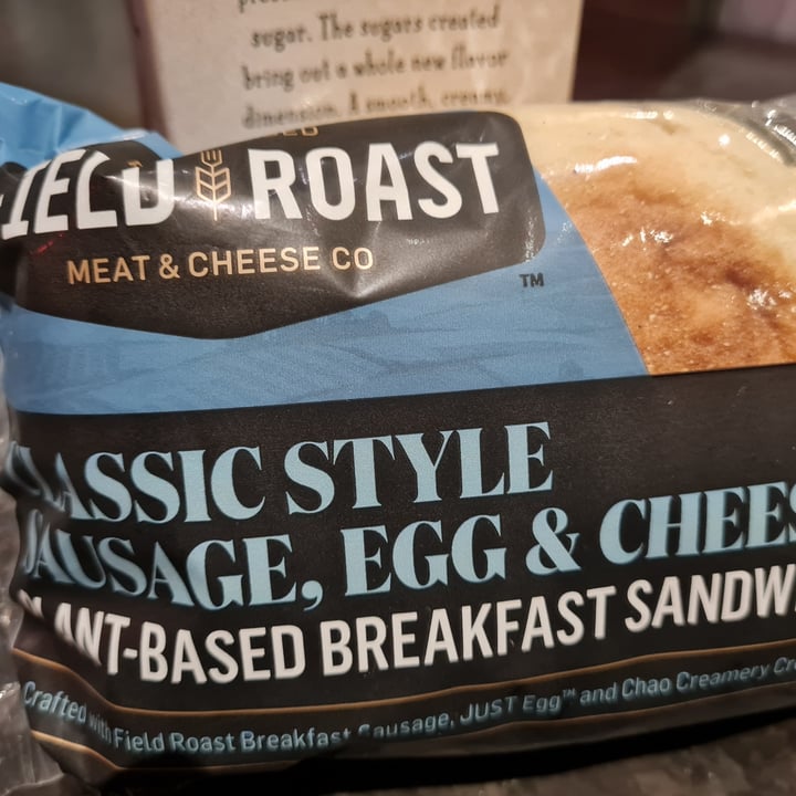 photo of Field Roast Classic style sausage egg cheese breakfast sandwich shared by @ell269 on  27 Jun 2022 - review