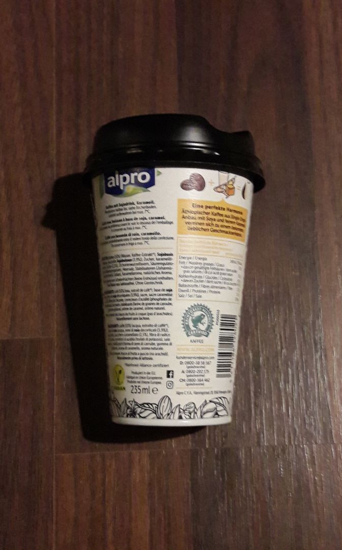 photo of Alpro Plant-based Baristas Almond/Mandel Caffe shared by @hamburgerdeern91 on  14 Feb 2020 - review