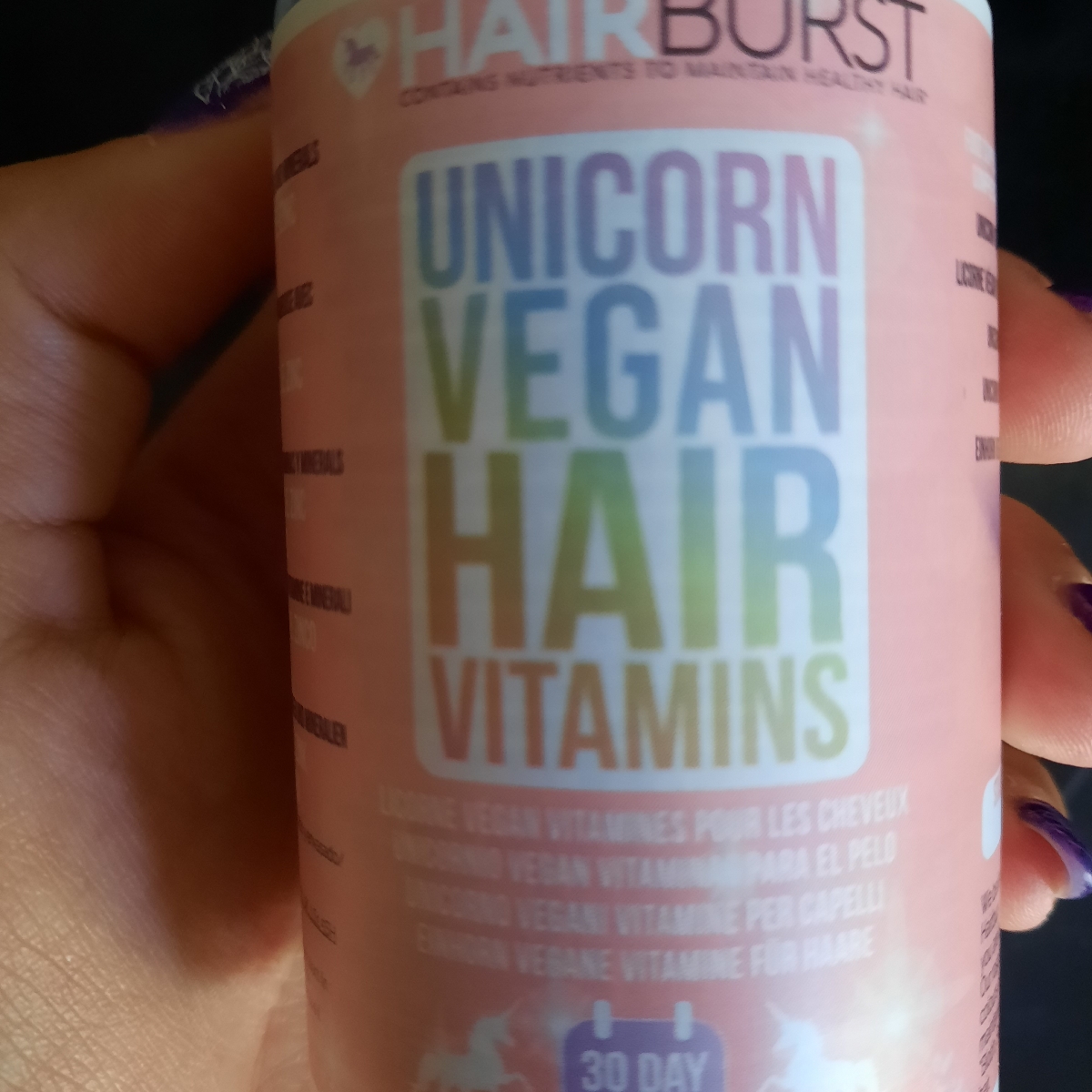 Hairburst Unicorn vegan hair vitamins Reviews | abillion