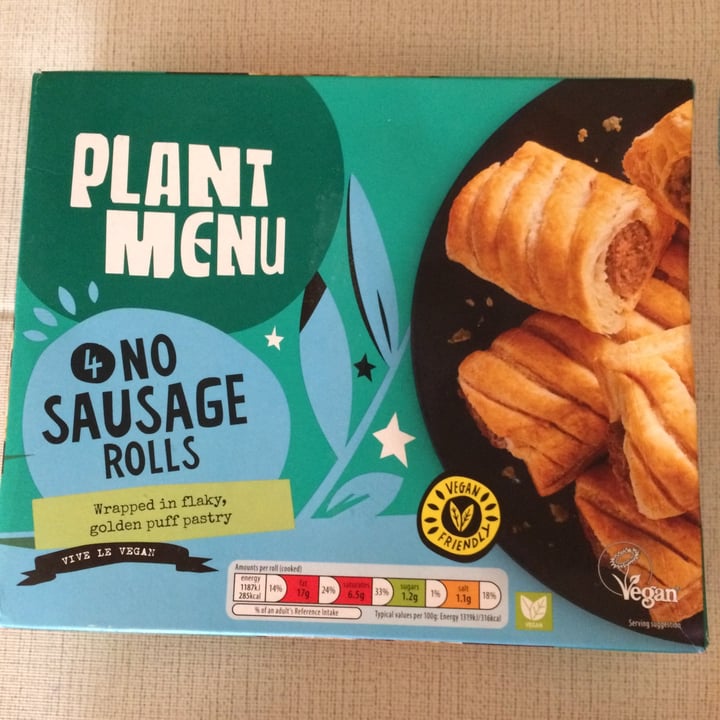 photo of ALDI plant menu 4 no sausage rolls shared by @cazmikk on  09 May 2022 - review