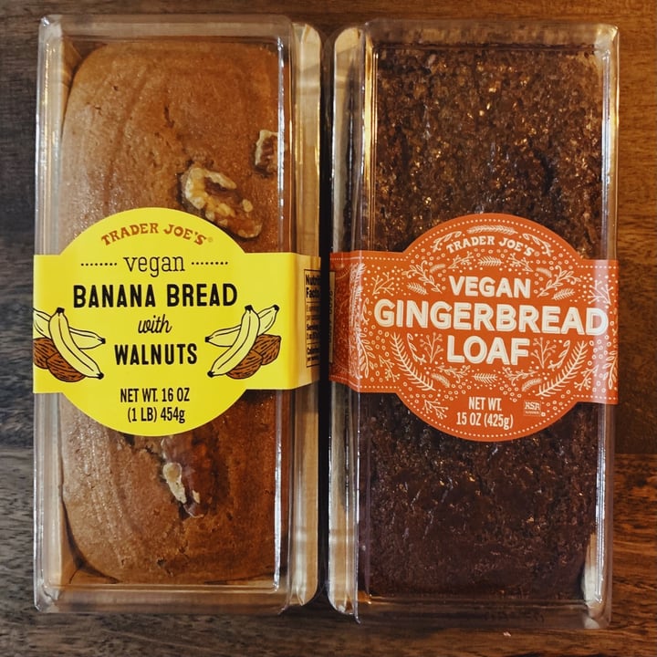 photo of Trader Joe's Vegan Banana Bread with Walnuts shared by @meatymcsorley on  14 Dec 2020 - review