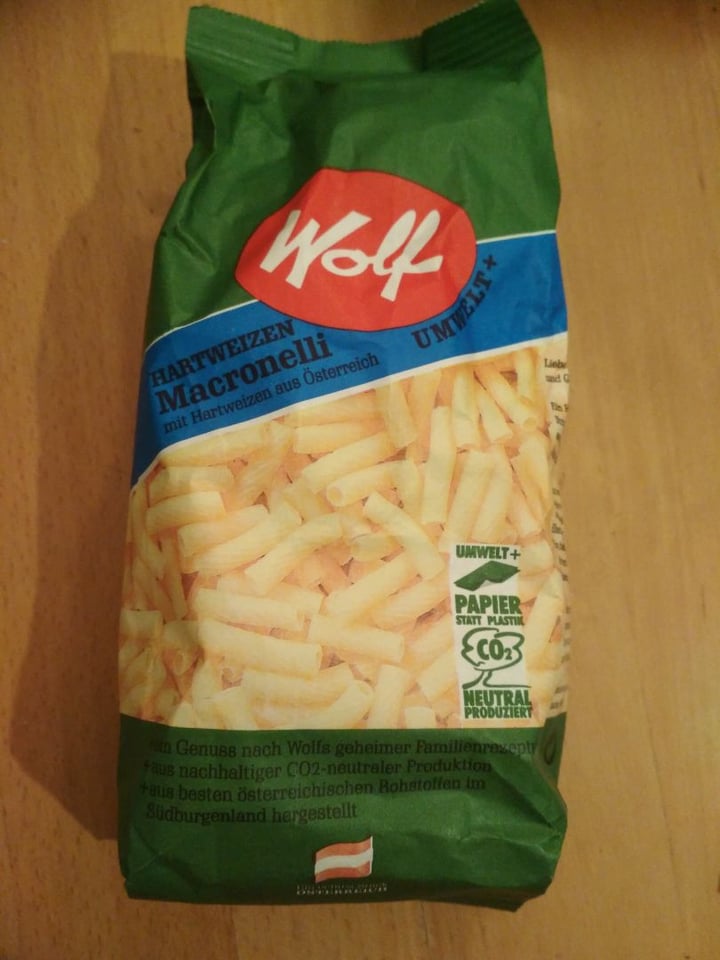 review photo of Wolf Nudeln Hartweizen Macronelli shared by @apalaciosr on 25 Mar 2020 - review