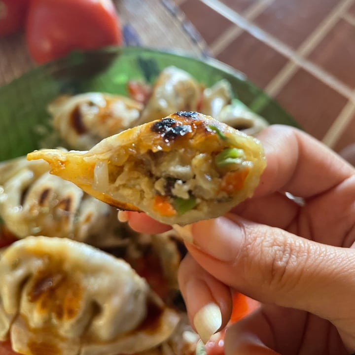 review photo of Bibigo Tofu & Vegetable Gyoza shared by @beckiesveggies on 06 Jan 2022 - review