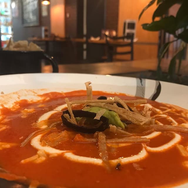 Foto do prato “Sopa de Tortilla”