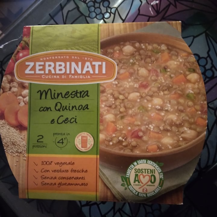 photo of Zerbinati minestra quinoa e ceci shared by @annalisapasero on  20 Nov 2022 - review