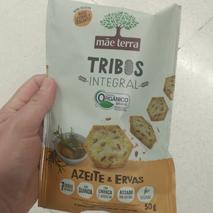 review photo of Mãe Terra Biscoito Integral Azeite e Ervas shared by @fernandaweyz on 27 Apr 2022 - review