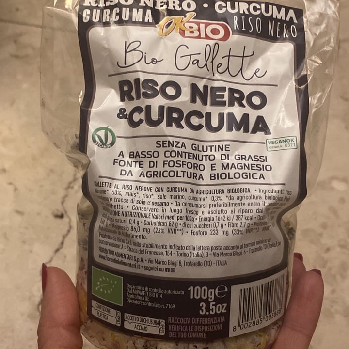 review photo of Ok Bio Gallette Riso nero e curcuma shared by @valesau1980 on 14 Jan 2022 - review
