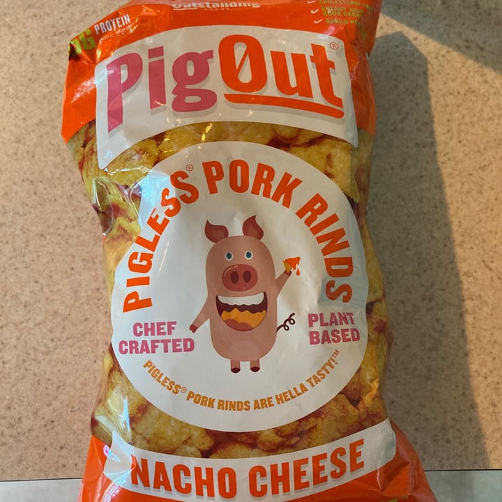 review photo of Outstanding Foods Pig Out Pigless Pork Rinds Nacho Cheese shared by @jkoman on 26 May 2020 - review