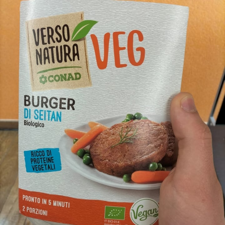review photo of Verso Natura Conad Veg Burger Di Seitan Biologico shared by @giovannil on 23 Apr 2022 - review