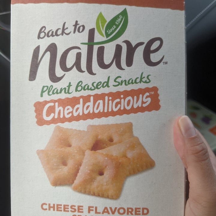 photo of Back to Nature  Cheddalicious Cheese Flavored Crackers shared by @persephone614 on  16 Aug 2021 - review