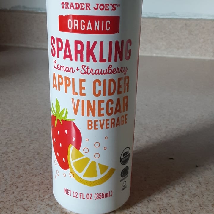 photo of Trader Joe's Sparkling Lemon + Strawberry Apple Cider Vinegar Beverage shared by @oyanagi18 on  13 Jul 2021 - review