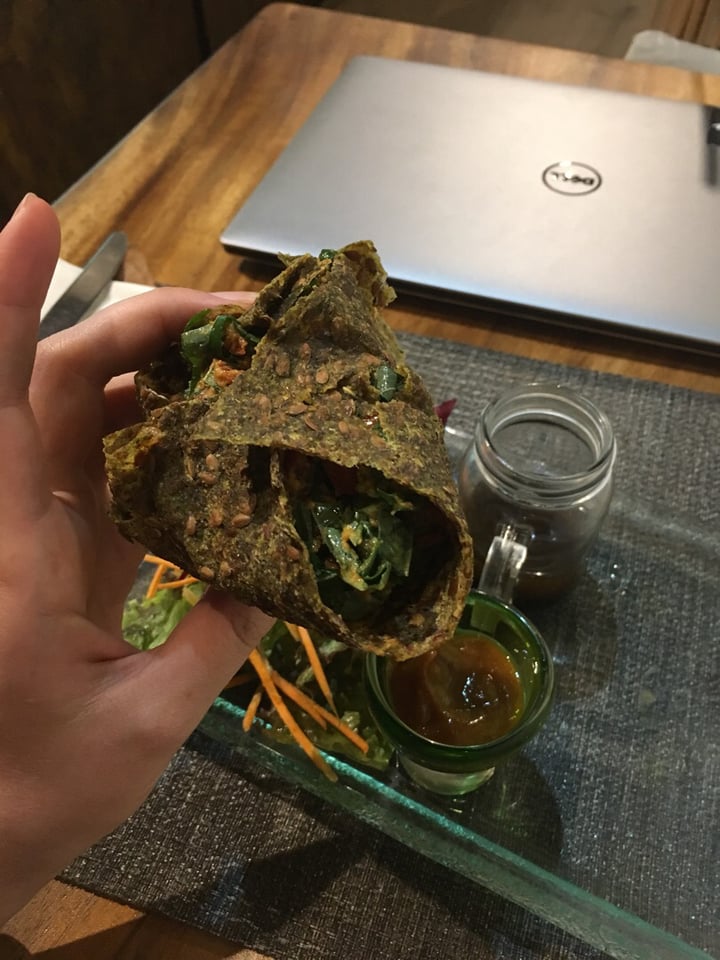 review photo of Divine Earth Indian Samosa shared by @baliveganguide on 12 Aug 2018 - review