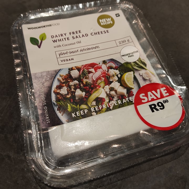 photo of Woolworths Food Dairy Free White Salad Cheese shared by @anxietea on  10 Oct 2021 - review