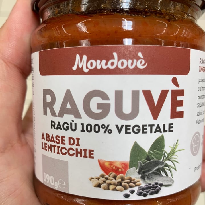 photo of Mondovè Ragù vegetale di lenticchie shared by @aleglass on  13 Oct 2021 - review