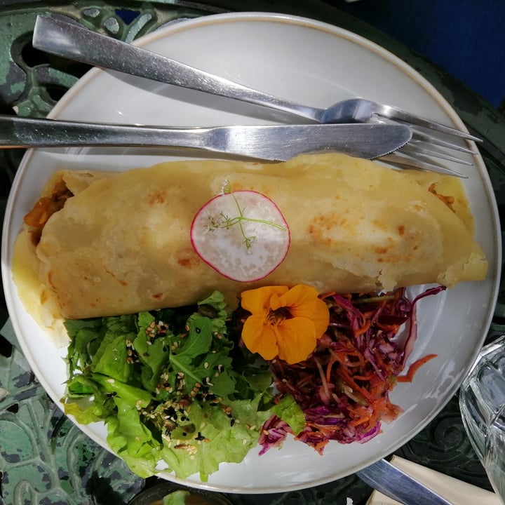review photo of Earth Deli Mung Beans Curry Roti & Side Salad shared by @backtoroots on 08 Dec 2020 - review