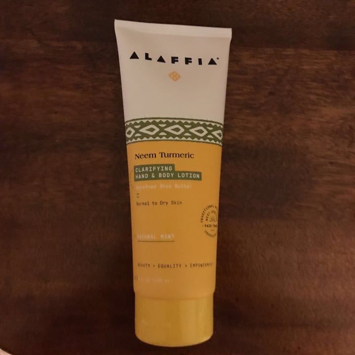 photo of Alaffia Neem Turmeric Hand and body lotion shared by @esanford on  01 Jan 2021 - review