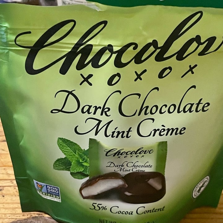 photo of Chocolove Dark Chocolate Mint Cremé shared by @veganshugah on  23 Nov 2022 - review