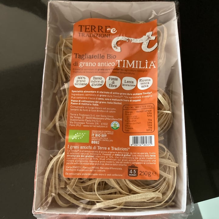 photo of Terre e tradizioni tagliatelle di grano Timilia shared by @helenax on  11 Sep 2022 - review