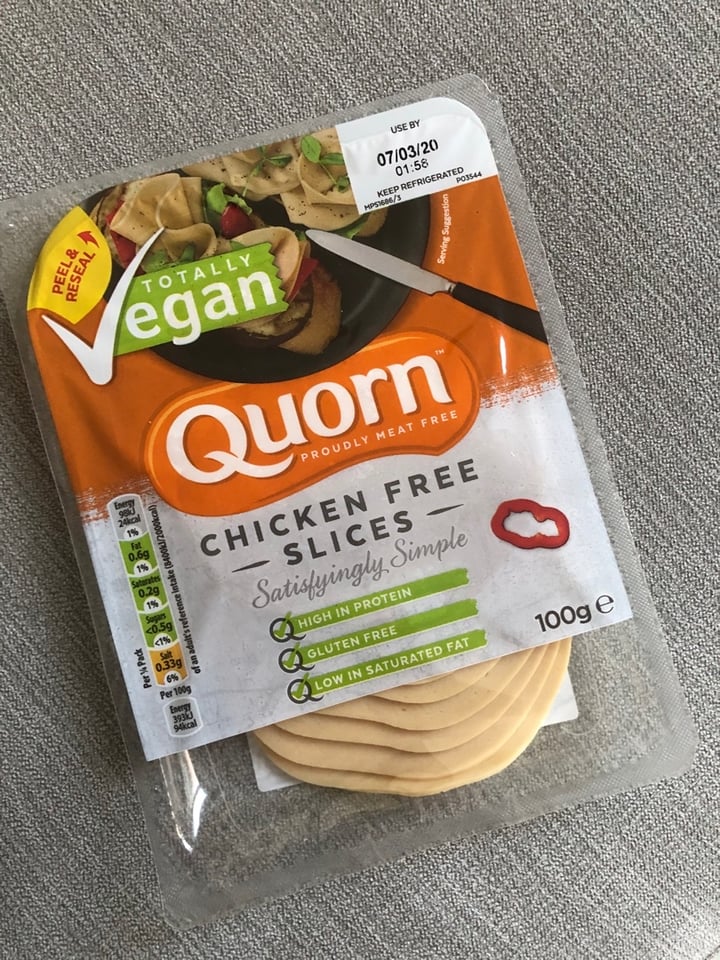 photo of Quorn Chicken Free Slices shared by @milapraschma on  11 Feb 2020 - review
