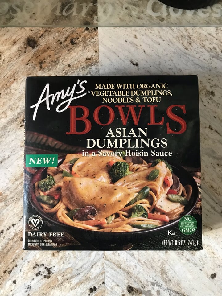 photo of Amy’s Amy’s Bowls - Asian Dumplings in Savory Hoisin Sauce shared by @dianna on  16 Sep 2018 - review