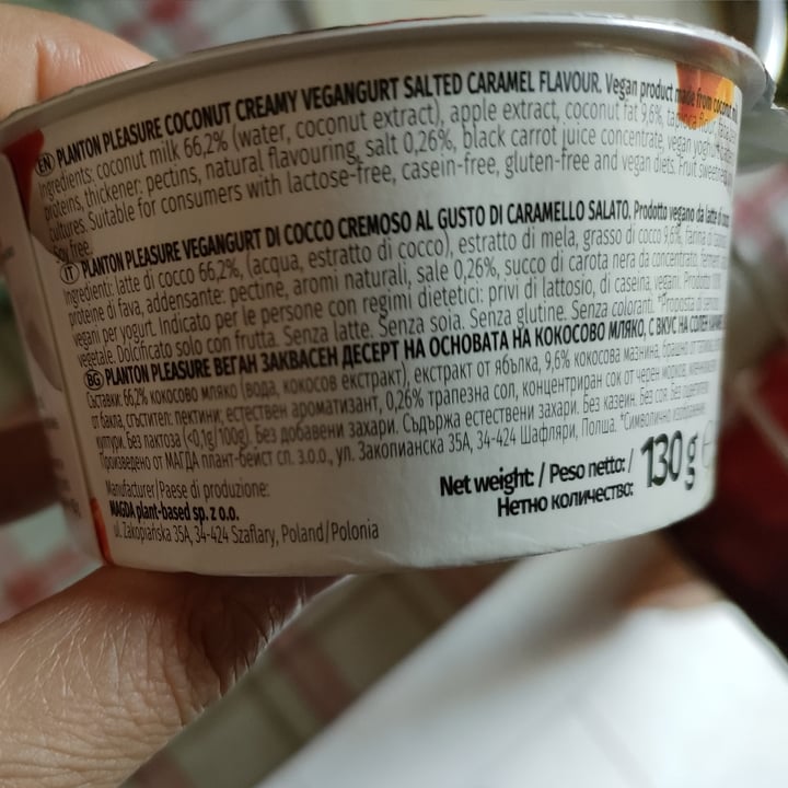 review photo of Planton Salted caramel Pleasure yougurt shared by @coccobello on 07 Sep 2022 - review