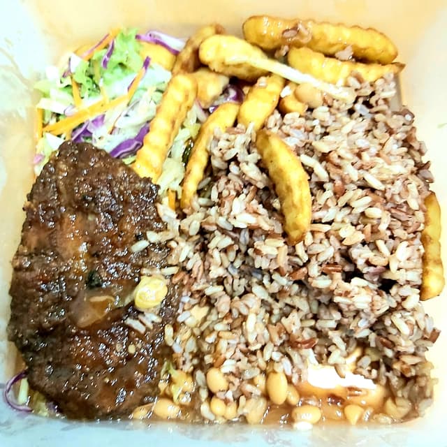 菜肴“Black Pepper Steak Rice”的照片