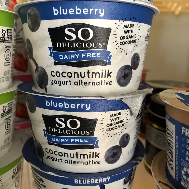 photo of So Delicious Dairy Free Blueberry Coconut Milk Yogurt Alternative shared by @carrotsandcarlos on  24 Jan 2021 - review