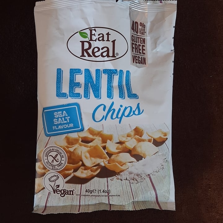 review photo of Eat Real Lentil Chips Sea Salt Flavour shared by @pretoriavegan on 21 May 2022 - review