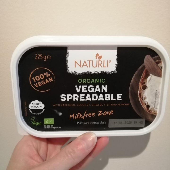 photo of Naturli' Naturli’ organic vegan spreadable shared by @prodie on  24 May 2020 - review