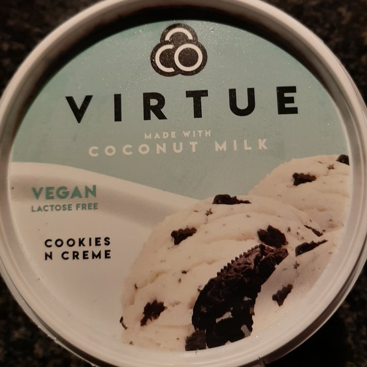 photo of Virtue Cookies and creme  ice cream shared by @sineadsuter on  02 Nov 2020 - review