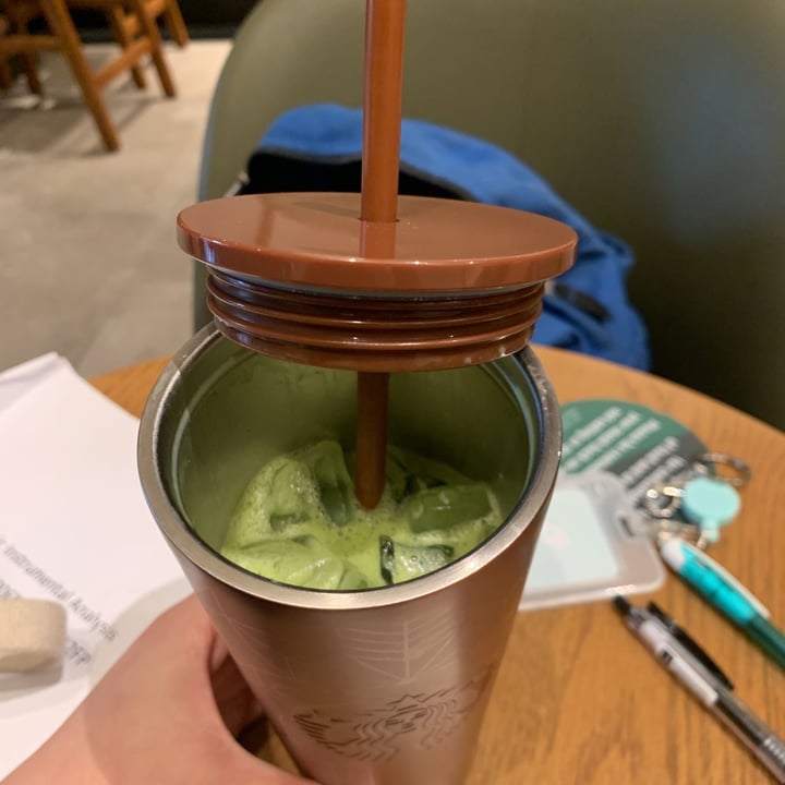 photo of Starbucks HomeTeamNS Bukit Batok Soy Green tea latte shared by @tarinemarine on  28 Feb 2021 - review