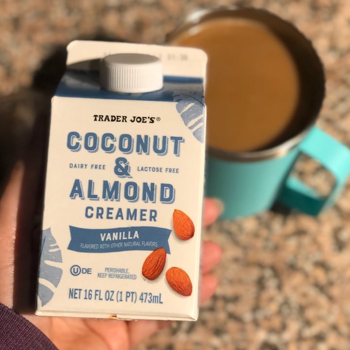 photo of Trader Joe's Coconut & Almond Vanilla Creamer shared by @forksandplants on  27 Mar 2021 - review