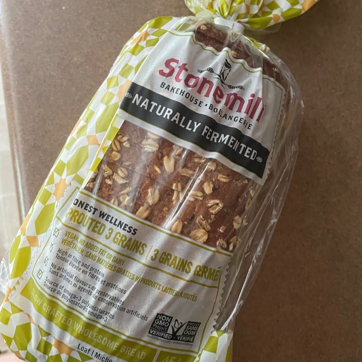 photo of Stonemill Sprouted 3 grains shared by @vegangirl4life on  13 Jun 2021 - review