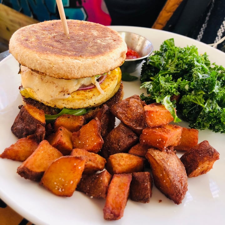 photo of Urban Vegan Kitchen Breakfast sandwich shared by @veganessa- on  14 Mar 2021 - review