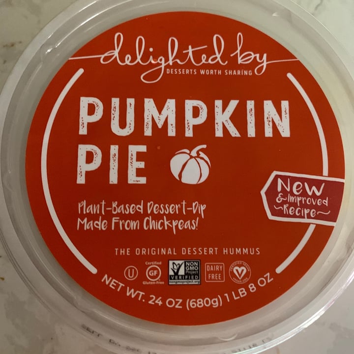 photo of Delighted By Hummus Pumpkin Pie shared by @ehansen on  24 Oct 2020 - review