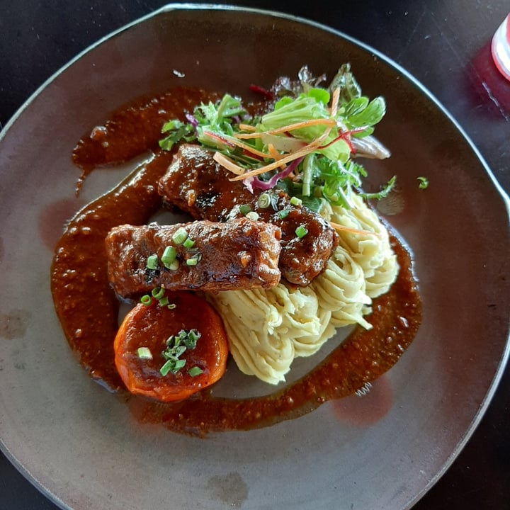 photo of Moksa Plant-based Restaurant & Permaculture Garden Tempeh Ribs shared by @plantsfeelthough on  03 Jun 2020 - review