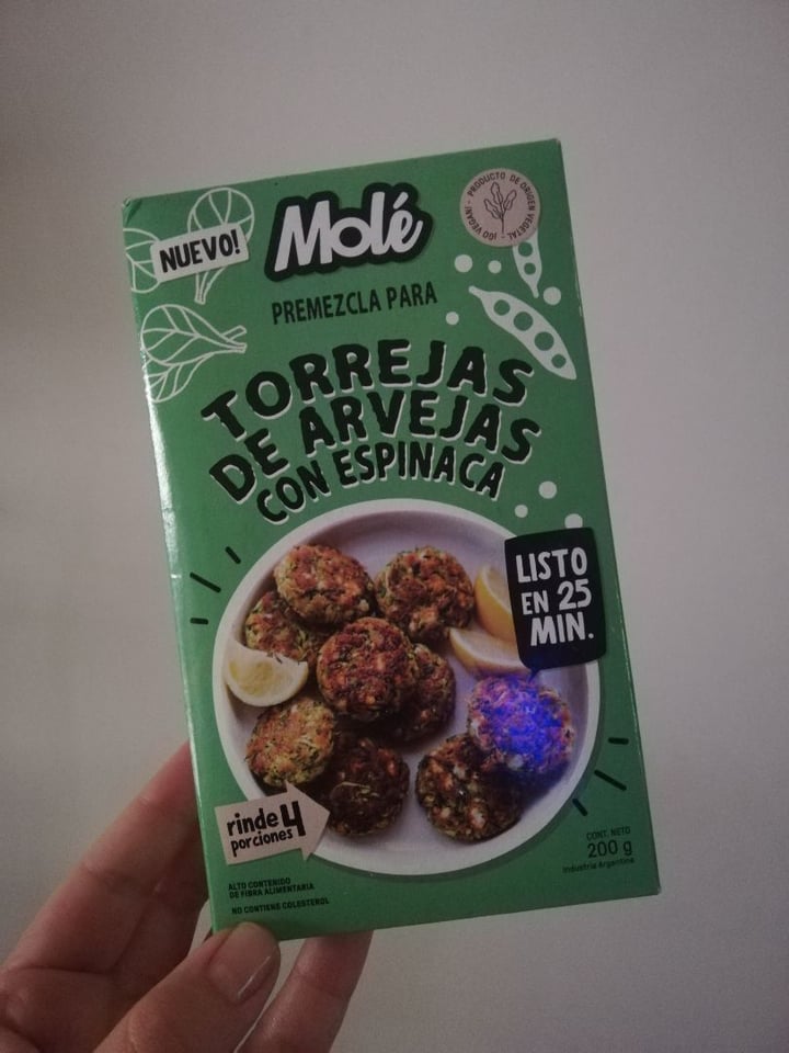 photo of Molé Premezcla Para Torrejas De Arvejas Con Espinaca shared by @errecassia on  22 Mar 2022 - review