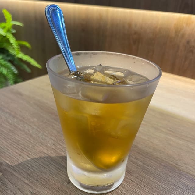 菜肴“Chilled Tea with Osmanthus Jelly”的照片