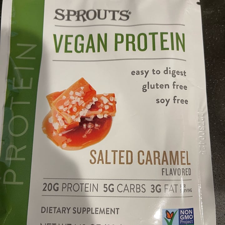 photo of Sprouts Farmers Market Vegan Protein Powder Salted Caramel shared by @sedahere on  18 Jul 2022 - review